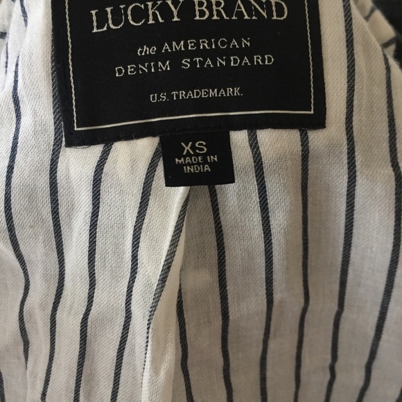 XS Lucky Brand 100% Lamb Leather Jacket - Picture 5 of 6